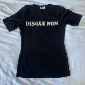 FRAME Dis Lui Non Graphic T-Shirt